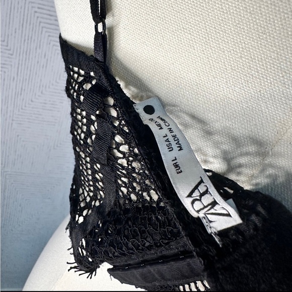 Zara Black Lace Corset Bralette | Large - Picture 6 of 7